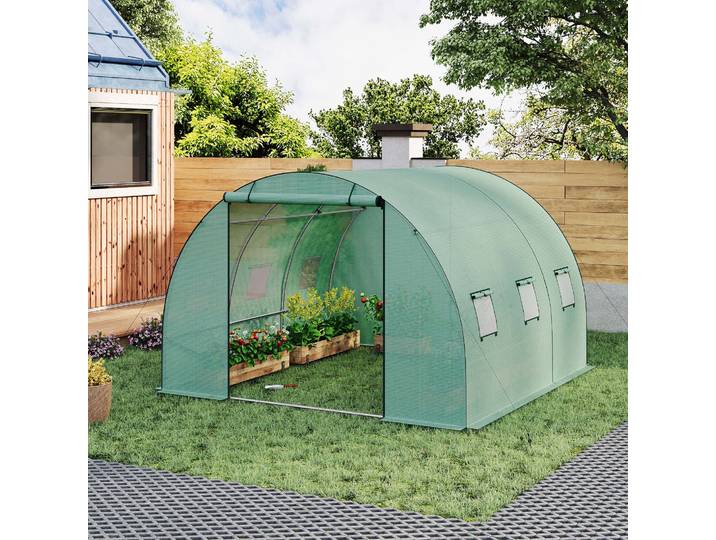 WOLTU – serre Tunnel à marcher, feuille d'hiver avec porte, plante, tomate, légumes, tente, anti-gel, couverture de pièce chaude