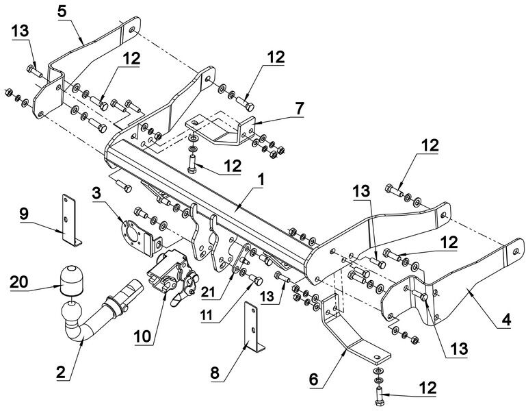Attelage Chevrolet Captiva (06/06-04/13) RDSOH