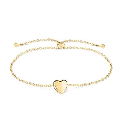Armband TAMARIS "Schmuck Geschenk Edelstahl Armkette Bold Hearts Herz", gold (gelbgoldfarben), Armbänder, Damen, 23cm, Edelstahl, Armband
