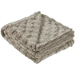 como Jacquard Wohndecke  Ava , beige , Synthetik , Maße (cm): B: 150