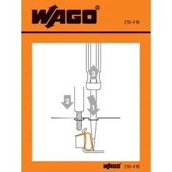 Wago 210-416 Handhabungsaufkleber 210416  - 100 Stück