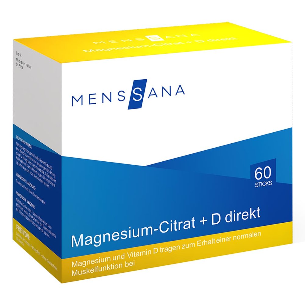 MensSana AG Magnesium-Citrat+D direkt MensSana Sticks 16613851