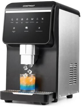 Costway Nugget Ice Maker with Self Dispensing 80 LBS Per Day Chewable Pellet Ice Machine