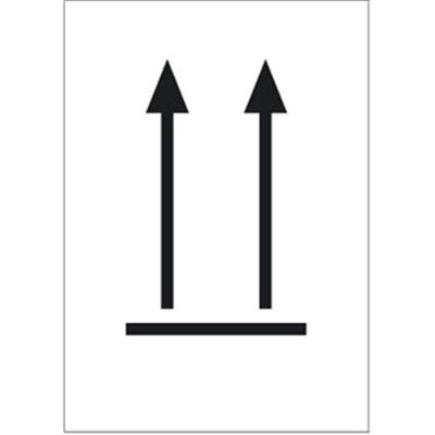 Aufkleber Symbol Oben!, Folie, 74x105 mm, 1000 Stück/Rolle