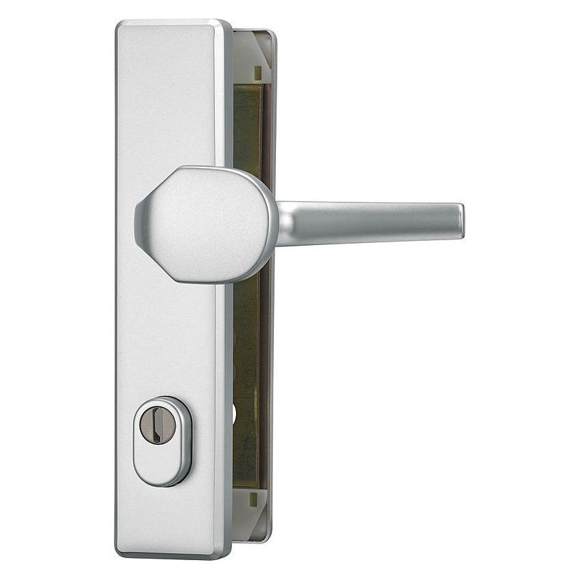 Abus Schutzbeschlag HLZS814 Drcker/Platte F1 Alu (Türgarnitur) (20351)