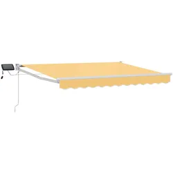 vidaXL, Markise, Manuelle Gelenkarmmarkise mit LEDs Sand