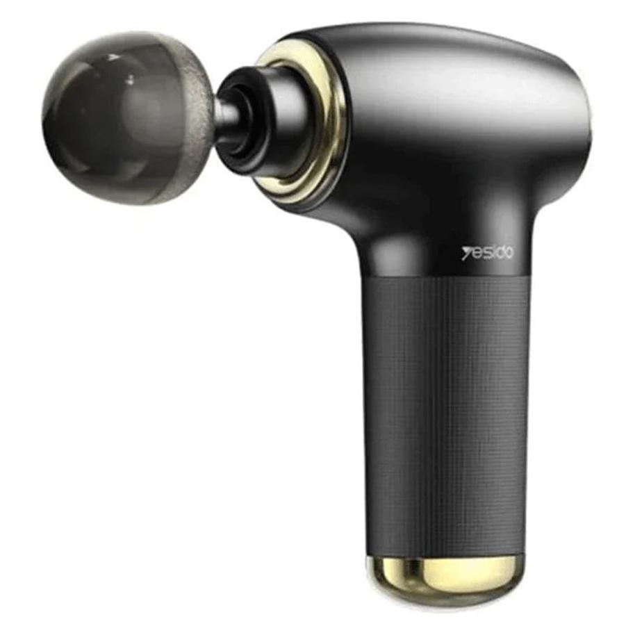 Yesido - Mini Portable Massager Gun (MG02) - Type-C, 4 Speed Level, 3200RPM, 1500mAh, 10W - Black (4 Stufen, 120 min) (YESIDO)