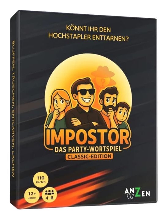 Anzen Kartenspiel bis zu 6 Spielern ab 12 Jahr(e) Impostor - Das Party-Wortspiel - Classic-Edition 3113020