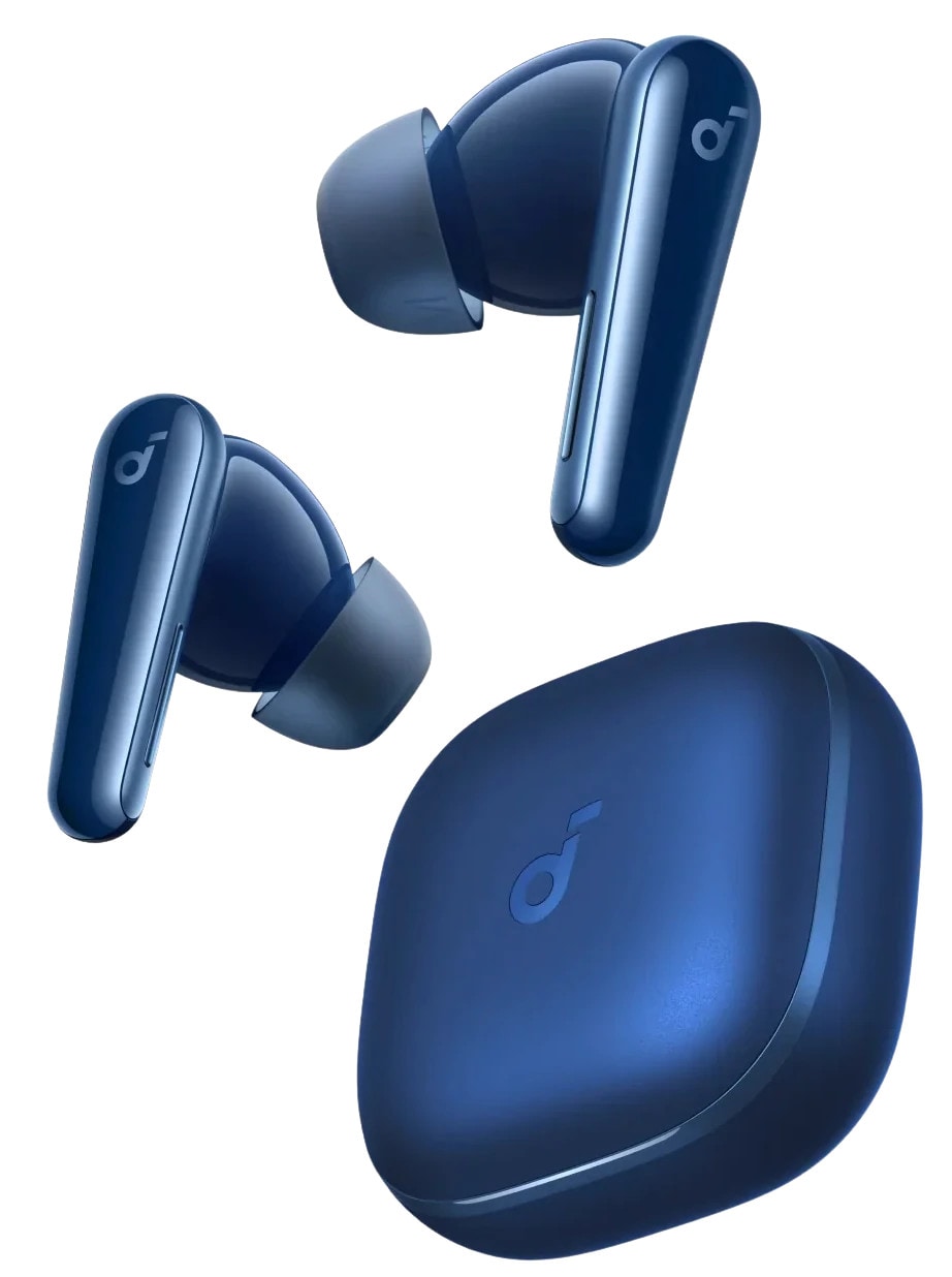 soundcore Liberty 5 True-Wireless In-Ear Bluetooth-Kopfhörer Dolby 3D-Audio Noise Cancelling blau A3957G31