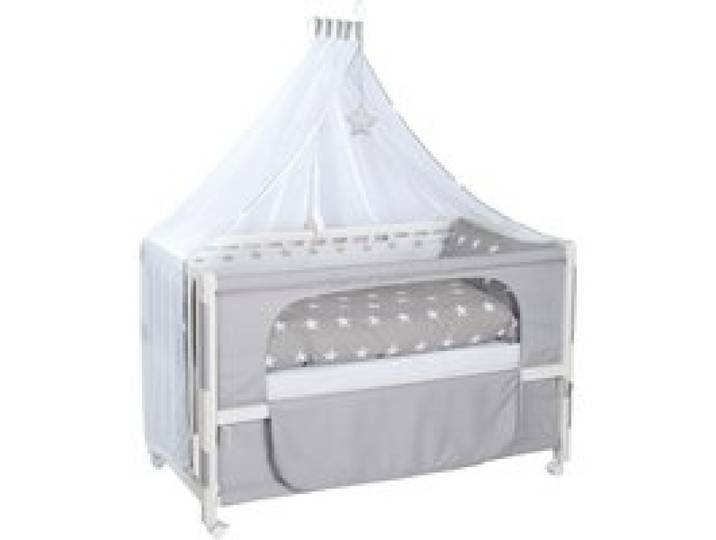 ROBA Lit bébé Room Bed, 60 x 120 cm (Petites étoiles, blanc)