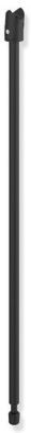 Hewi System 900 Bodenstütze 900.50.02060DC senkrechte Länge 645, für Montagehöhe 760 mm, Edelstahl pulverbeschichtet schwarz tiefmatt