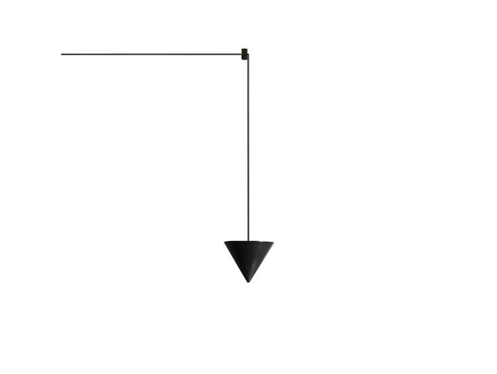 KARMAN lampe à suspension FILOMENA fixation murale (Uplight 2700K - Aluminium noir mat)