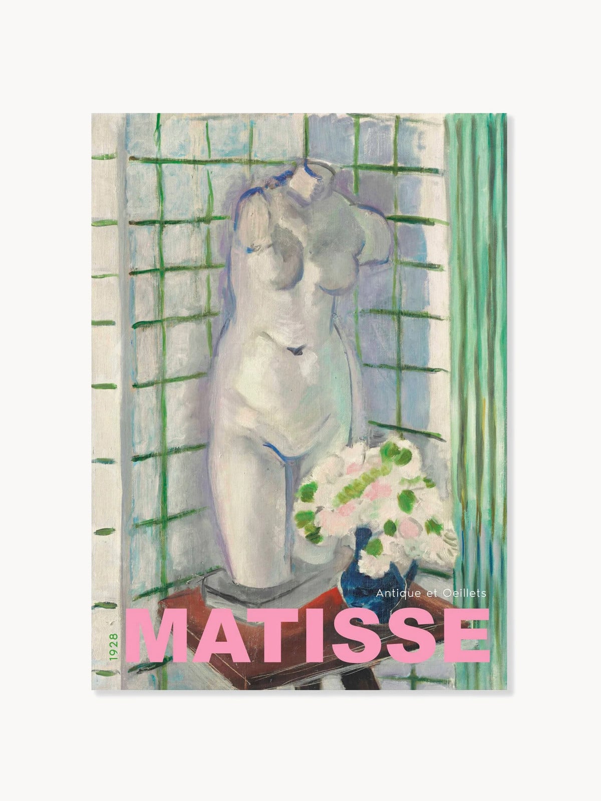 Poster met lijst Henri Matisse - Antique et Oeillets
