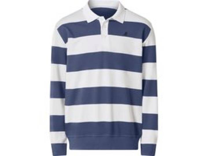 ESMARA MEN U.S. Grand Polo Maillot de rugby homme (Bleu, L)