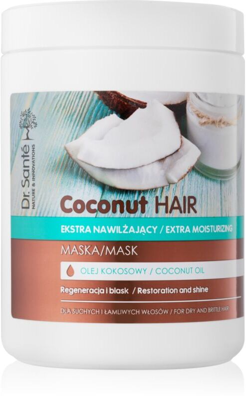Dr. Santé Coconut Hydratisierende Maske für Glanz auf trockenem und brüchigem Haar 1000 ml