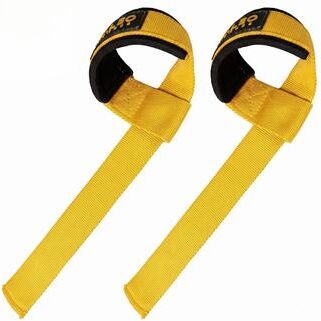 Clever Finds Heavy Duty Quick Wrap Weight Lifting Straps For Deadlift And Pull Ups yellow A