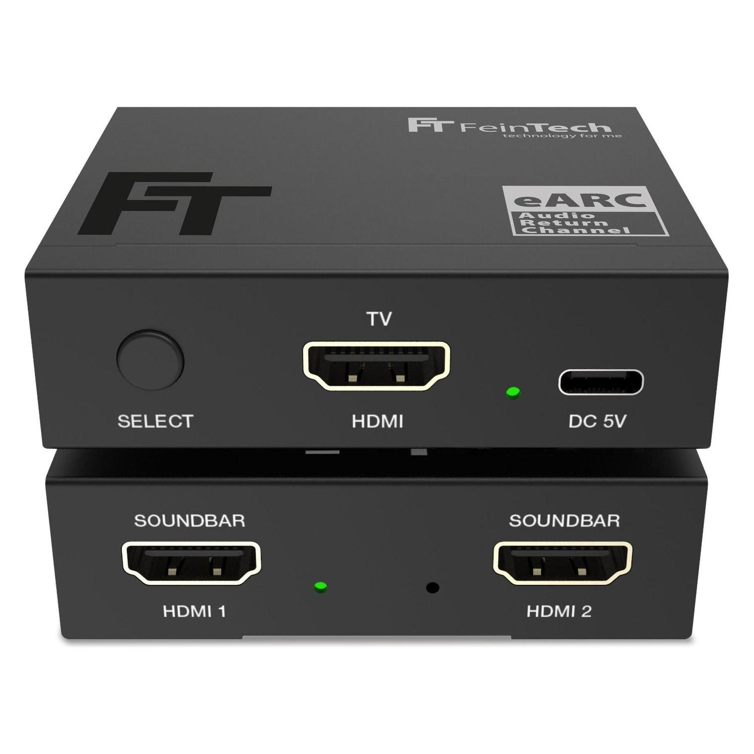 FeinTech AX421 HDMI eARC Switch 1 TV x 2 Soundbar (54041174)