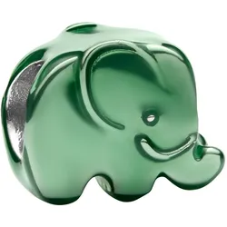 Pandora 794901C01 Mini Silber-Charm Grüner Elefant