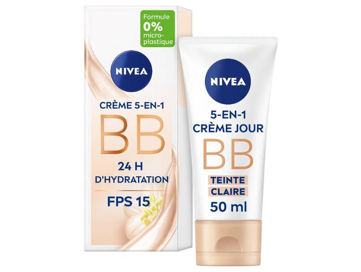 NIVEA Essentiels BB Crème Hydratante Teinte Médium FPS15 50 ml