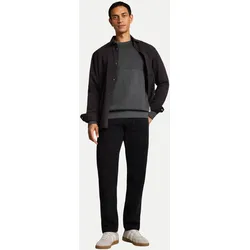 Sweatshirt mit Fischgrät-Struktur Schwarz L