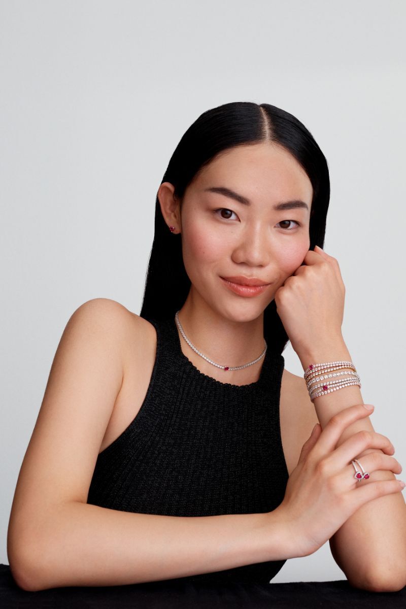 Pandora Timeless choker kaulakoru punainen sydän 393549C01-40