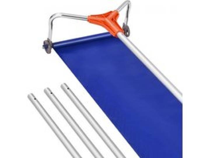 VEVOR Schnee Dachrechen, 432 mm Aluminiumklinge, 125-542cm verstellbarer Schneeschieber mit Rädern & Gleitschiene, Schneeräumwerkzeug zum Entfernen von Laub & Schnee auf Hausdächern