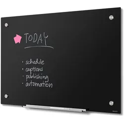 SHOWDOWN Displays Showdown Glasboard - 90x60cm - Magnetisch - Schwarz
