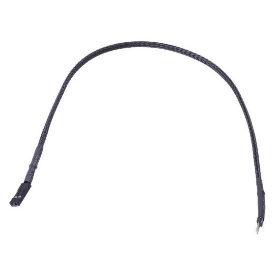Phobya 2pin-Kabel Verlängerung Buchse/Stecker 30cm Schwarz (30 cm) (82394)