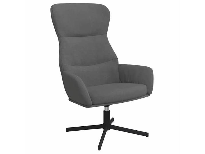 VidaXL - Relaxsessel samt, One Size, Schiefergrau