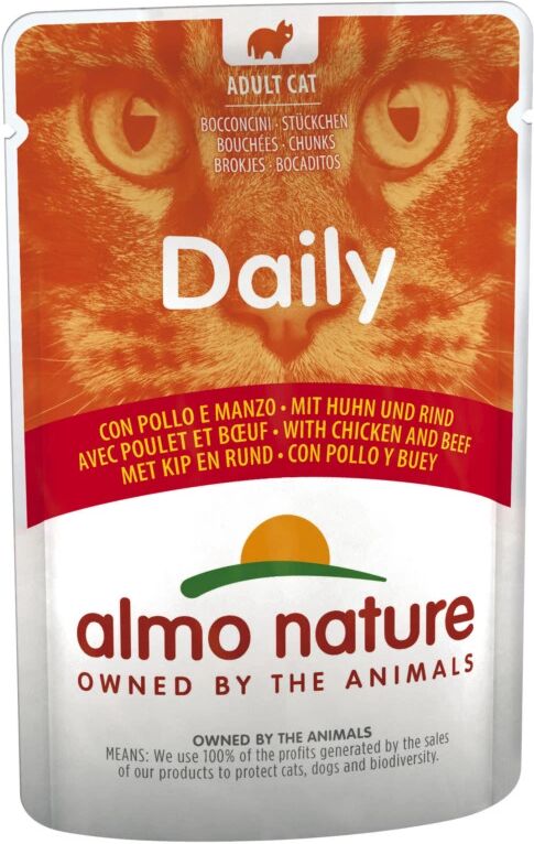 Almo Nature DAILY MENU GATTO BUSTA 70GR CON POLLO E MANZO