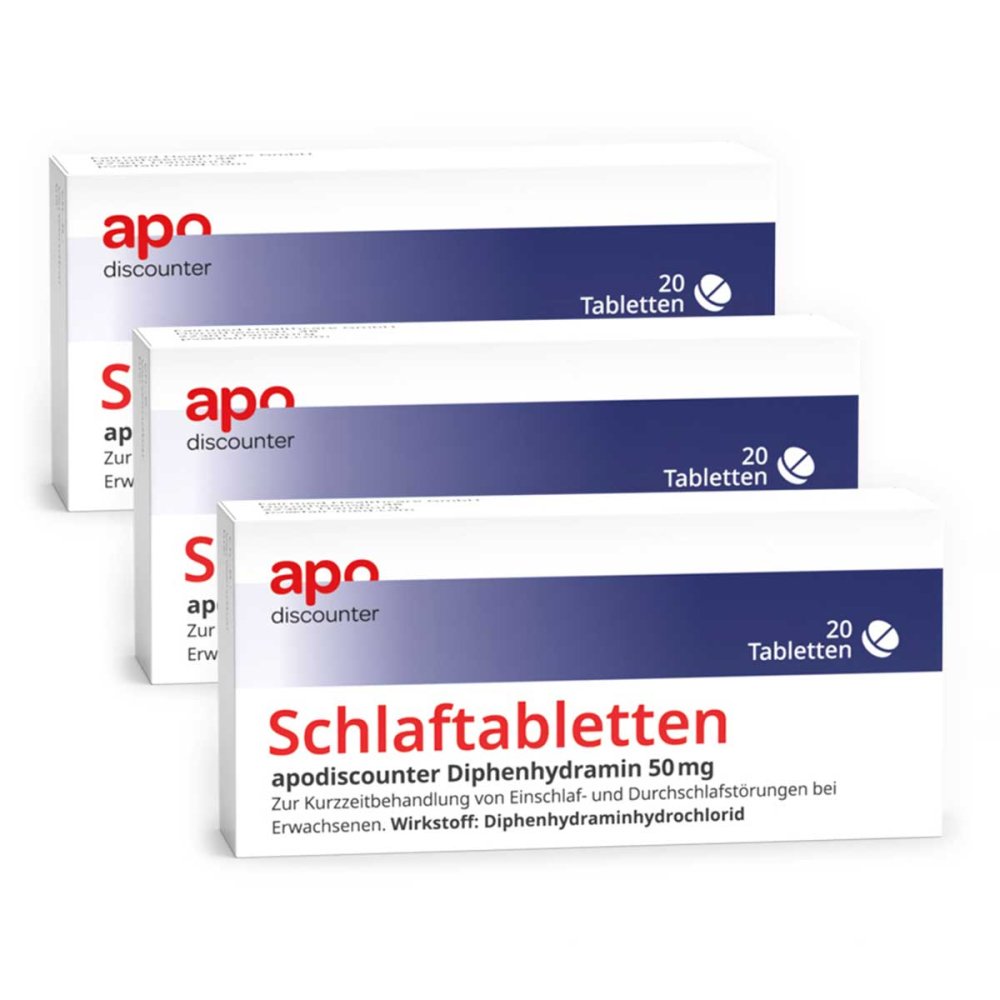 Fairmed Healthcare GmbH Schlaftabletten Diphenhydramin 50 mg von apodiscounter 08107540