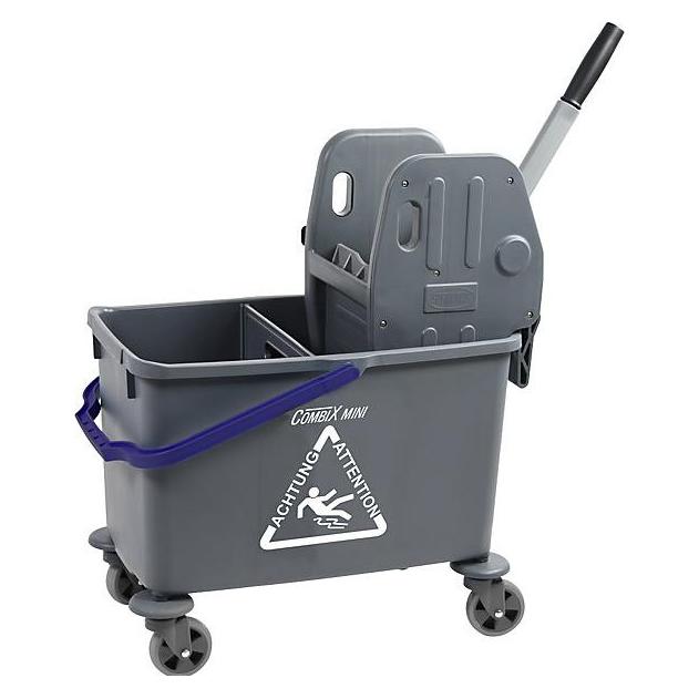 Sprintus Einfachfahreimer CombiX mini, Volumen 20 l, gummierte Lenkrollen (301216)