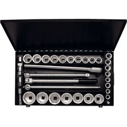 Steckschlüssel-Satz 3/4", zwölfkant, 34-teilig 18-60 mm, ELORA-770-S24/1 MZ