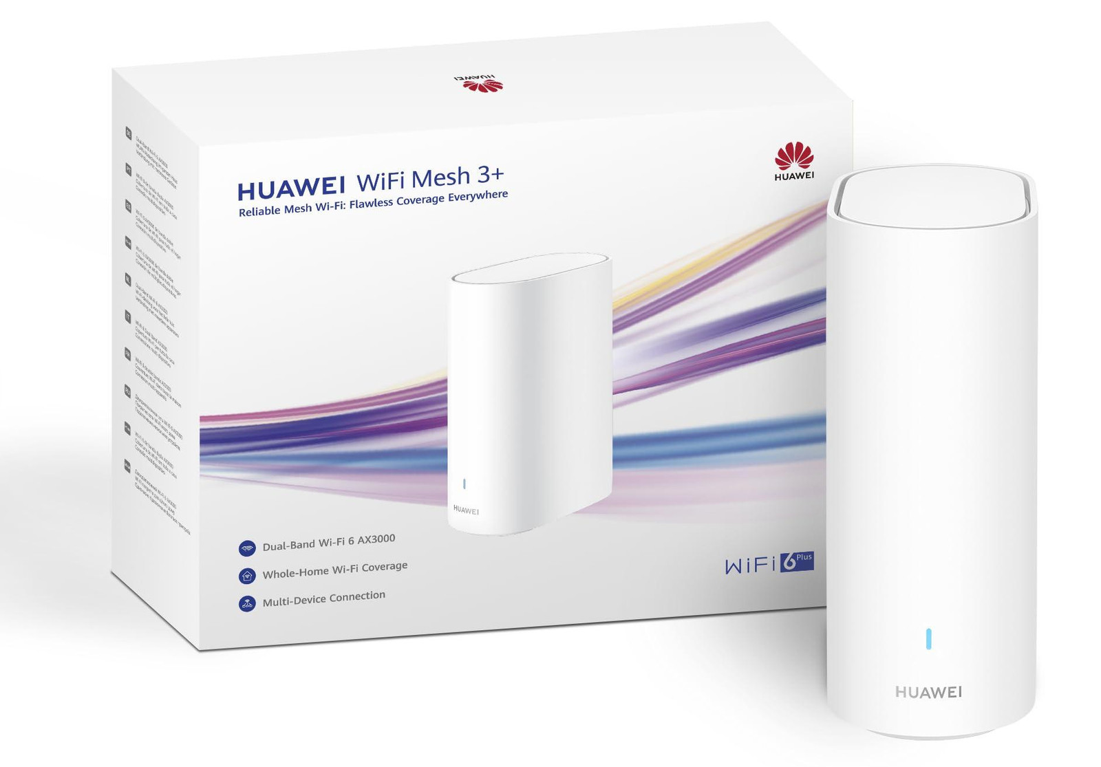 HUAWEI WiFi Mesh 3+ Router, Dual-band Wi-Fi 6 AX3000, wit, 1 set