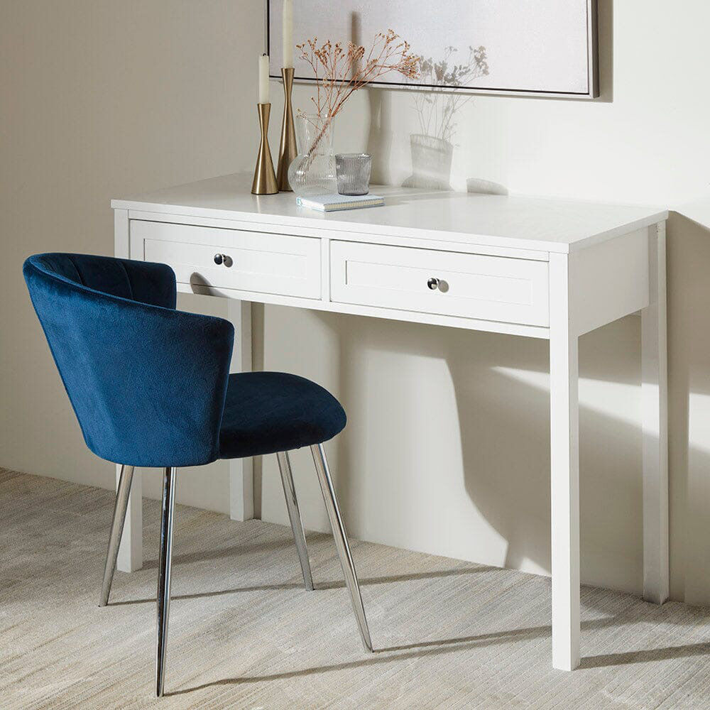 Marlow Home Co. Merrigan Dressing Table White 79cm H X 108cm W X 45cm D