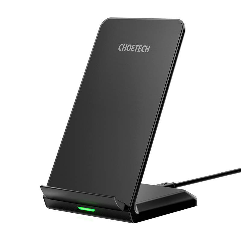 Choetech 10W inductieve draadloze oplader met standaard - Zwart