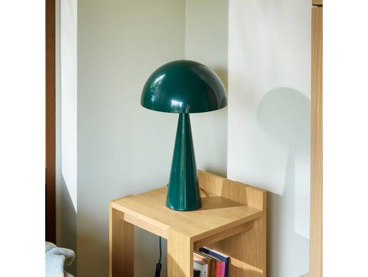 Mush Tischleuchte, dunkelgrün, Metall, Höhe 50 cm - HÜBSCH - Wohnzimmer - Modern - Einflammig