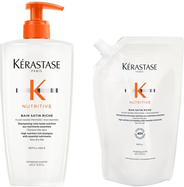 Kérastase Nutritive Bain Satin Riche Shampoo Refillable Bottle 500ml