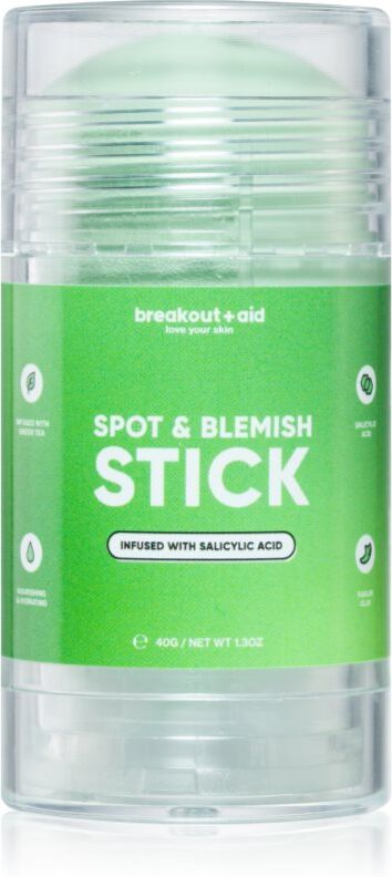 breakout + aid Spot & Blemish Stick clay face mask for problem skin 40 g