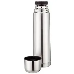 Riess Kelomat Isolierflasche mit Schraubverschluss rostfrei 1 Liter Höhe 32cm