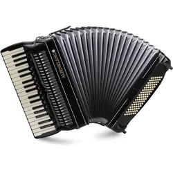 Alpenklang Pro Akkordeon IV 96 CM Elite Schwarz