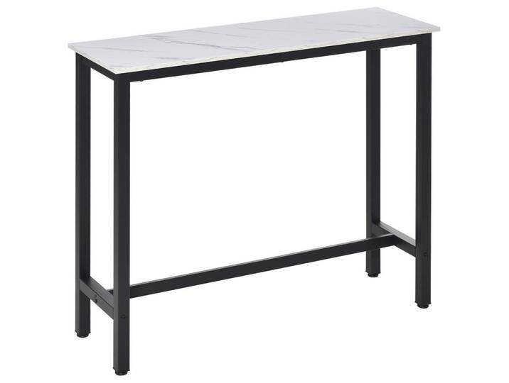 Homcom Bartisch, Weiß, 40x100x120 cm, Esszimmer, Barmöbel, Bartische