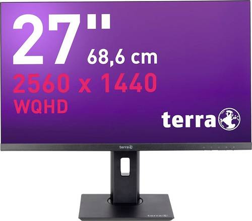Terra 2772W LCD-Monitor EEK D (A - G) 68.6cm (27 Zoll) 2560 x 1440 Pixel 16:9 5 ms HDMI, DisplayPort, USB-C, Kopfhörer-Buchse