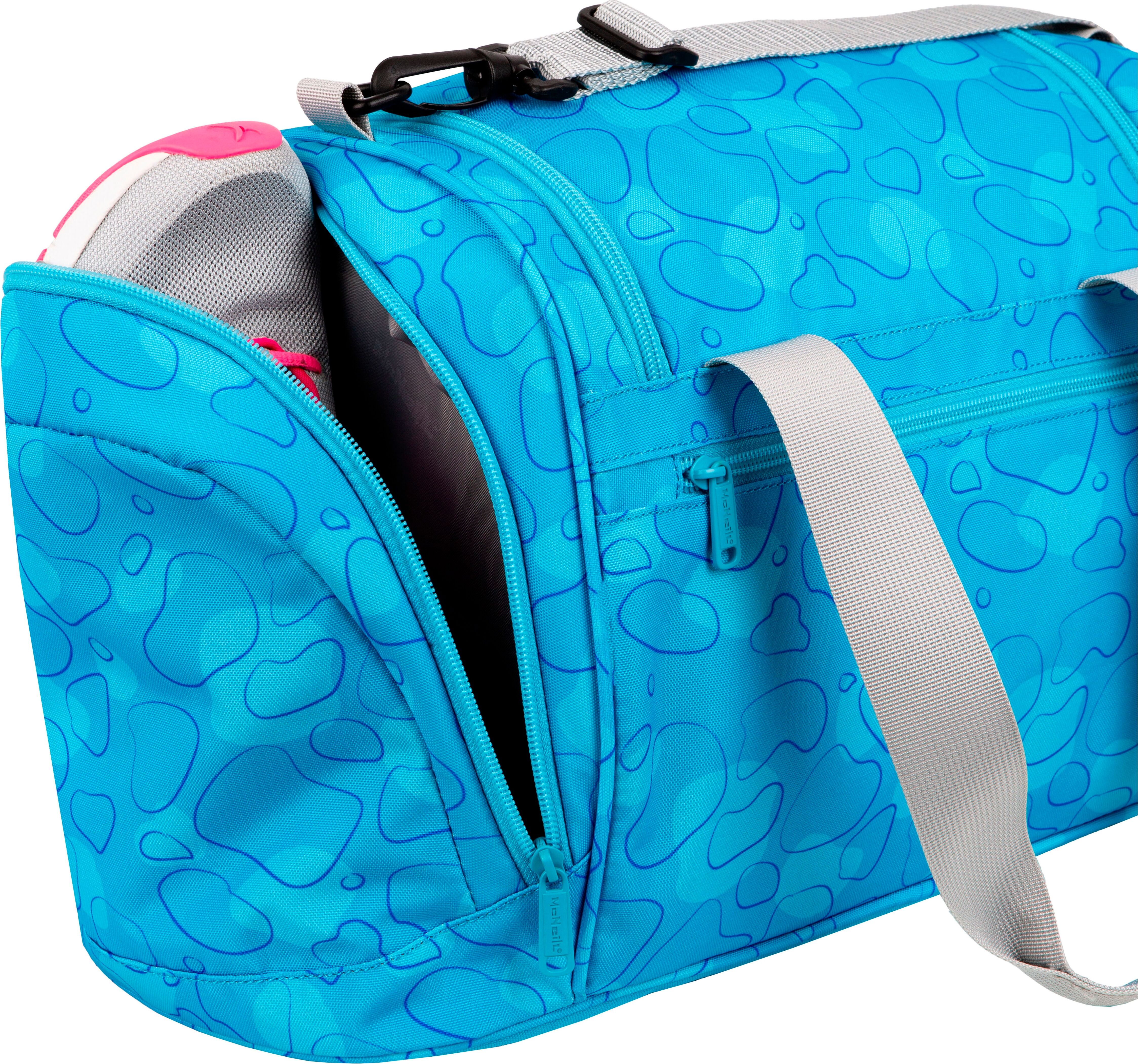Sporttasche MCNEILL "Bubble", Jungen, Gr. B/H/T: 45cm x 27cm x 26cm, blau (bubble), Polyester, Taschen Sporttasche, für Schule, Sport und Freizeit