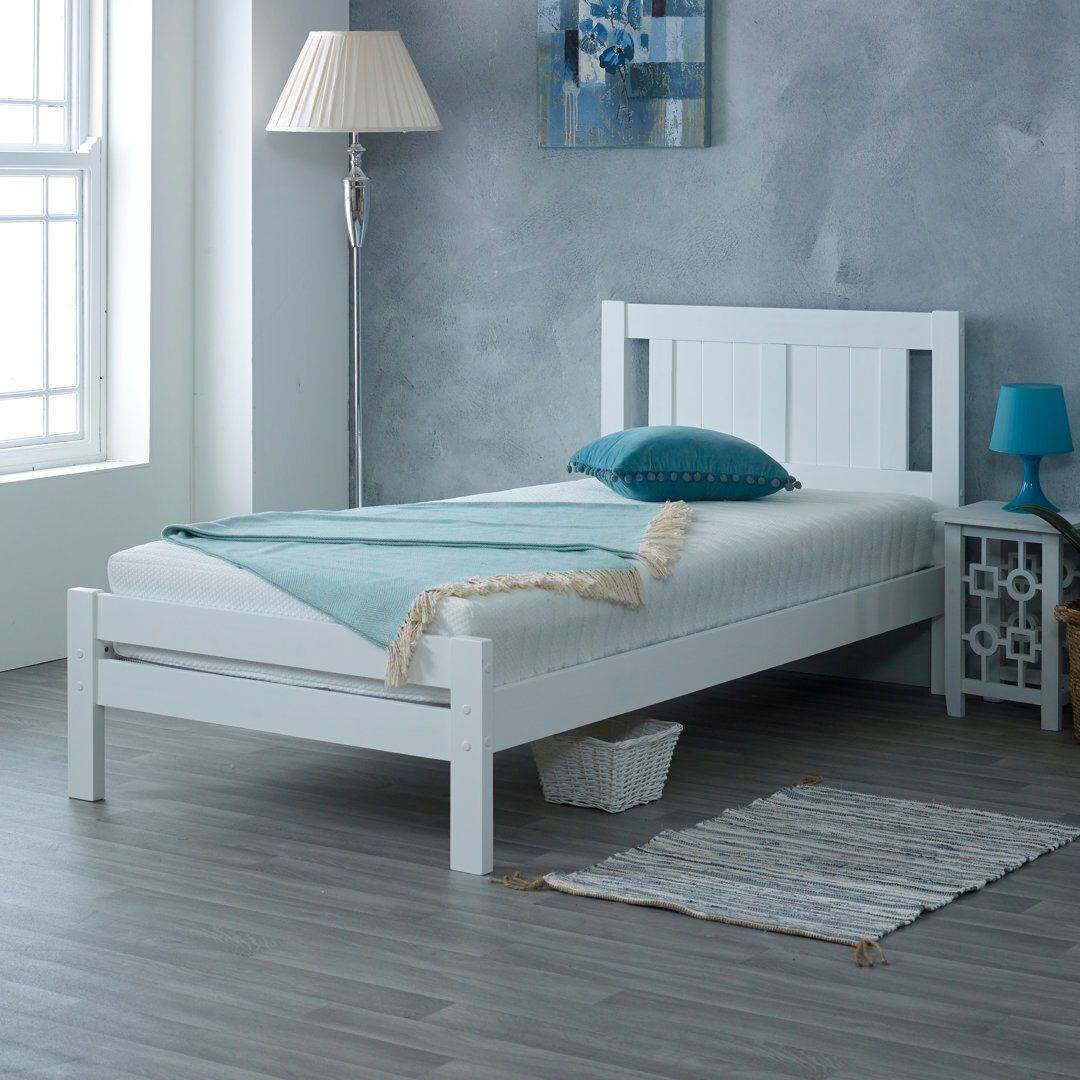 Lark Manor Nixon Bed White Single (3')