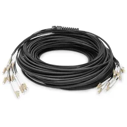Digitus Vorkonfektionierte Glasfaser Universal Breakout Kabel, Multimode OM4, 12 Fasern, LC/UPC - LC/UPC