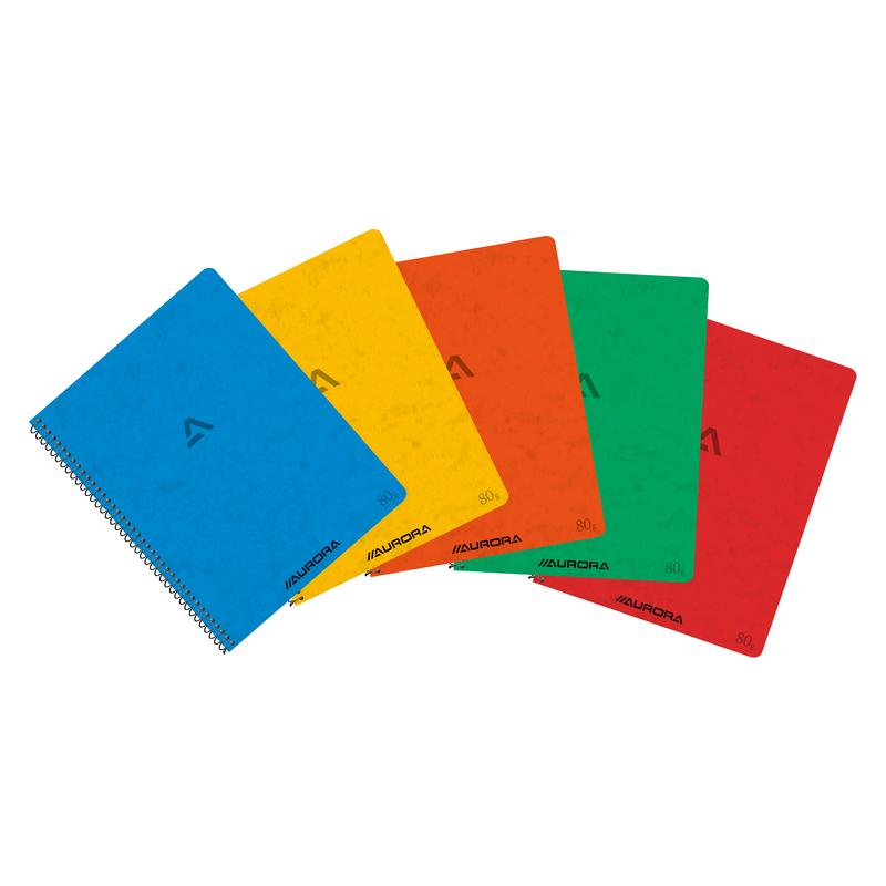 Aurora Notizblock 1792935 Kariert 60 g/m² Farbig assortiert (A5, Kariert) (2160KQ5)