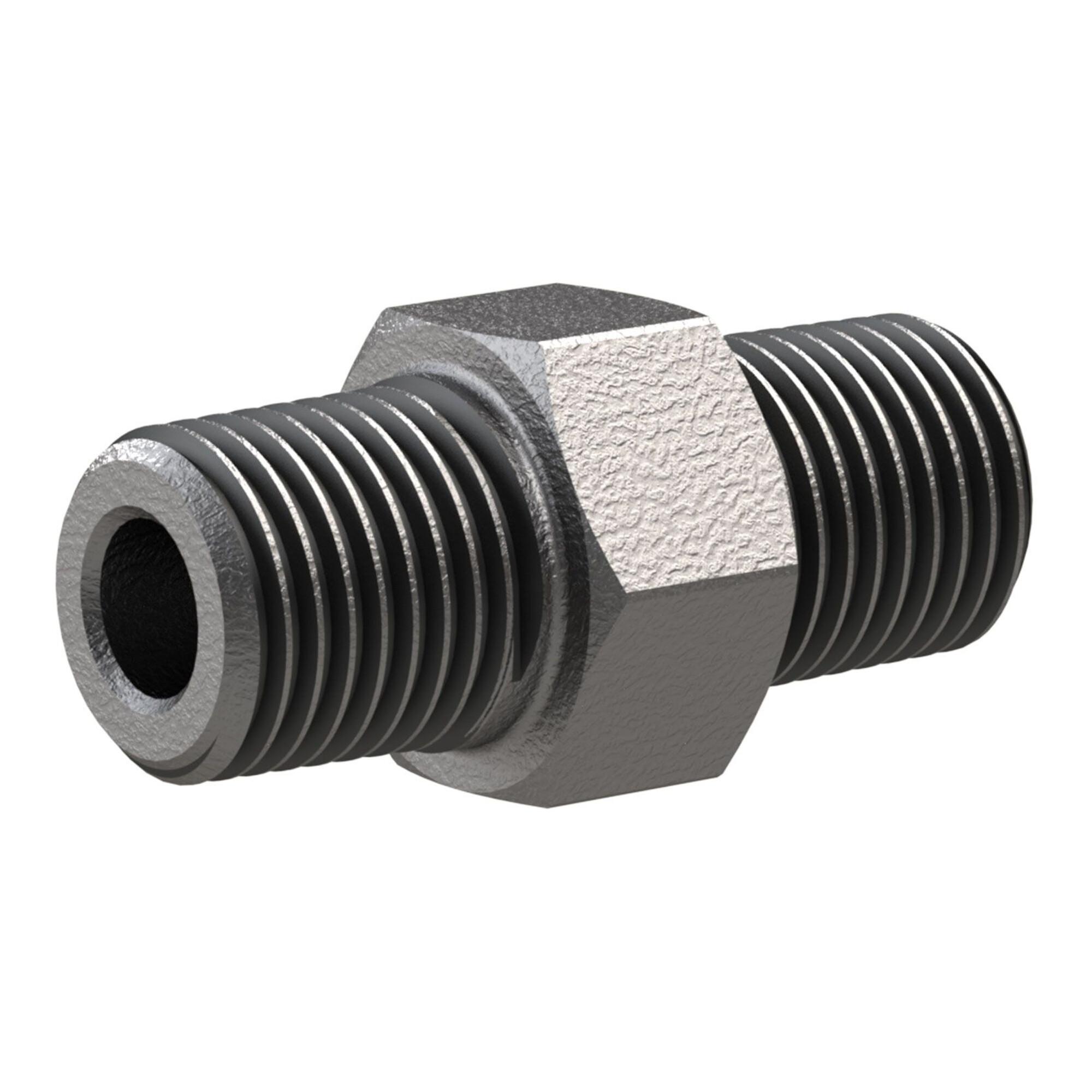 Riegler Doppelgewindenippel 280 AG/AG R 1/4 Temperguss schwarz feuerverz. (TFD 280-14)