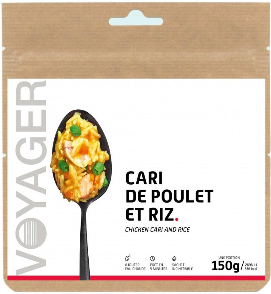 Voyager  - Cari De Poulet Et Riz 150 g. - Repas Lyophilisé