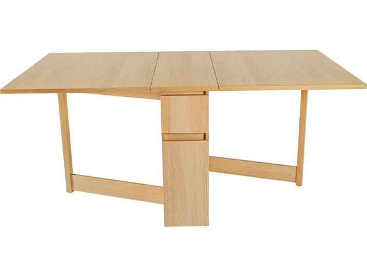 Esstisch WOODMAN Jasper, Speisetisch, Tisch , beige (natur), B:90cm H:75cm T:90cm, Tische, Esstisch, mit einer rechteckigen Tischplatte und Auszugsfunktion, Breite 90 cm